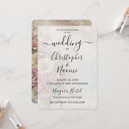 Creëer Je eigen rustieke Shabby Chic Papieren Bloe Kaart (Voorkant / Achterkant in situ)