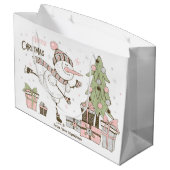 Creëer Je eigen schaatsen sneeuwman kerst Groot Cadeauzakje (Achterkant Gekanteld)