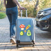 Creëer je eigen Schattige Kawaii Funny Mushroom Sticker (Koffer Insitu)