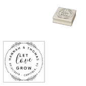 Creëer Je eigen schattige laat liefde groeien rust Rubberstempel (Gestempeld)