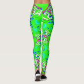 Creëer je eigen schattige liefdesgrieppatroon Kled Leggings (Achterkant)