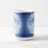 Creëer Je eigen schattige wolf gehuil | Blauwe maa Magische Mok (Midden)