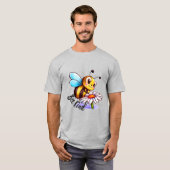 Creëer Je eigen Schattigee Bee Kind Daisy T-shirt (Voorkant volledig)