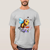 Creëer Je eigen Schattigee Bee Kind Daisy T-shirt (Voorkant)