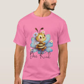 Creëer Je eigen Schattigee Bee Kind Princess T-shirt (Voorkant)