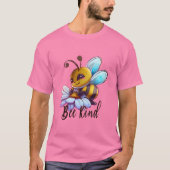 Creëer Je eigen Schattigee Bee Kind T-shirt (Voorkant)