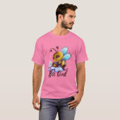 Creëer Je eigen Schattigee Bee Kind T-shirt (Voorkant volledig)