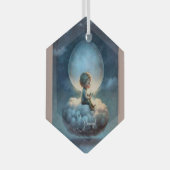 Creëer Je eigen Schattigee droomjongen Glas Ornament (Voorkant Rechts)