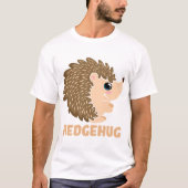 Creëer Je eigen Schattigee egel knuffel T-shirt (Voorkant)