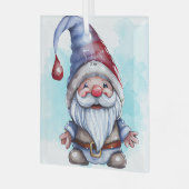 Creëer je eigen Schattigee kerstgnoom Glas Ornament (Voorkant links)