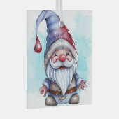 Creëer je eigen Schattigee kerstgnoom Glas Ornament (Voorkant Rechts)