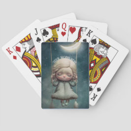 Creëer Je eigen Schattigee Meisje Dromen op een Sw Pokerkaarten