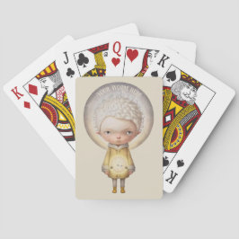 Creëer Je eigen Schattigee Moon Boy Pokerkaarten