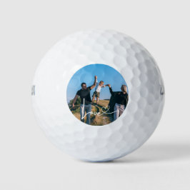 Creëer je eigen serie fotoliefdesscript golfballen