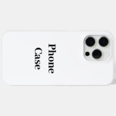 Creëer Je Eigen Simpele Merkpromotie Case-Mate iPhone Case (Achterkant (horizontaal))