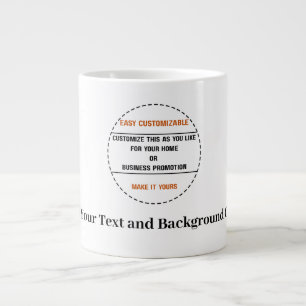 Creëer Je Eigen Simpele Merkpromotie Grote Koffiekop