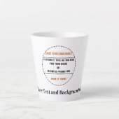 Creëer Je Eigen Simpele Merkpromotie Latte Mok (Voorkant)