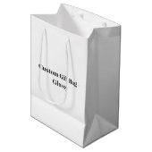 Creëer Je Eigen Simpele Merkpromotie Medium Cadeauzakje (Voorkant Gekanteld)