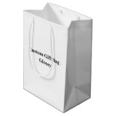Creëer Je Eigen Simpele Merkpromotie Medium Cadeauzakje (Achterkant Gekanteld)