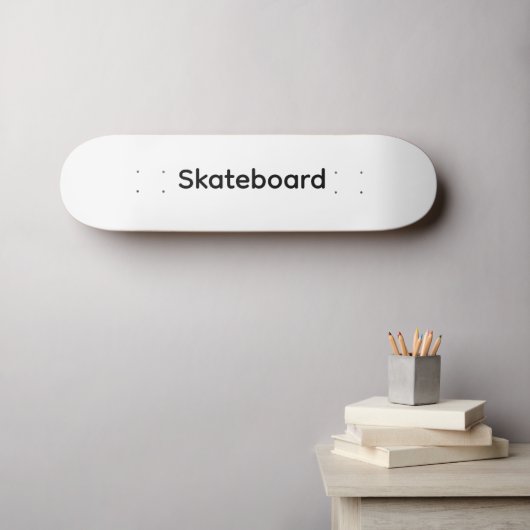Creëer Je Eigen Simpele Merkpromotie Persoonlijk Skateboard (Muurkunst (Horizontaal))