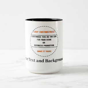 Creëer Je Eigen Simpele Merkpromotie Tweekleurige Koffiemok