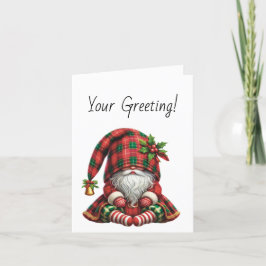 Creëer je eigen slaperige kerstplakkaat feestdagen kaart