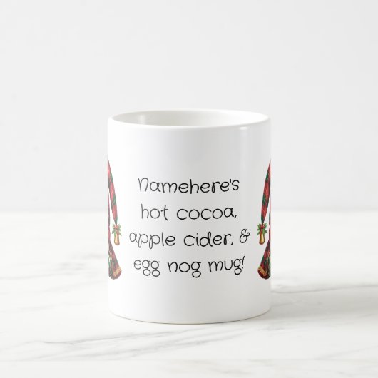 Creëer je eigen slaperige kerstplakkaat magische mok (Center)