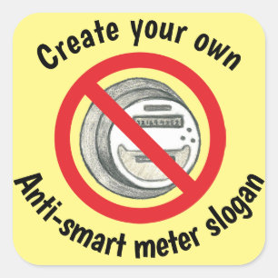 Creëer je eigen smartmetersticker vierkante sticker