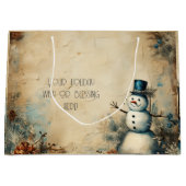 Creëer je eigen  sneeuwman groot cadeauzakje (Voorkant)