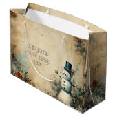 Creëer je eigen  sneeuwman groot cadeauzakje (Achterkant Gekanteld)