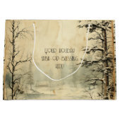 Creëer je eigen  sneeuwscene groot cadeauzakje (Voorkant)