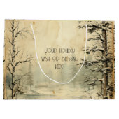 Creëer je eigen  sneeuwscene groot cadeauzakje (Achterkant)