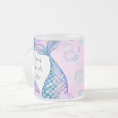 Creëer Je eigen spetterende zeemeerminstaarten Matglas Koffiemok (Voorkant links)