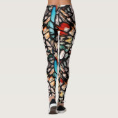 Creëer je eigen spirituele Yoga Pants Long kleurfu Leggings (Achterkant)