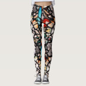 Creëer je eigen spirituele Yoga Pants Long kleurfu Leggings (Voorkant)