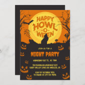 Creëer je eigen Spooky Halloween Party Kaart (Voorkant / Achterkant)