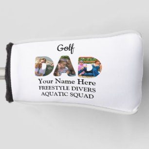 Creëer je eigen sport Papa foto collage Swim Pap Golfheadcover