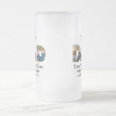 Creëer je eigen sport Papa foto collage Swim Pap Matglas Bierpul (Center)