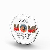 Creëer je eigen sportmam foto collage zwemt moeder