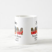 Creëer je eigen sportmam foto collage zwemt moeder koffiemok (Center)