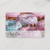 Creëer je eigen sprinkle donuts visitekaartje (Voorkant)