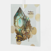Creëer je eigen Steampunk Butterfly Crystal Glas Ornament (Voorkant links)