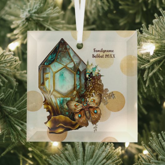 Creëer je eigen Steampunk Butterfly Crystal Glas Ornament (Insitu)