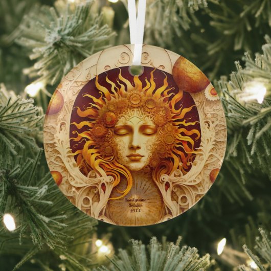Creëer Je eigen Steampunk Sun Goddess Glas Ornament (Insitu)