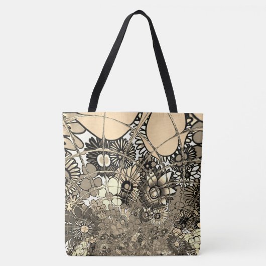 Creëer je eigen Stedelijke oneindige florale Camo  Tote Bag (Voorkant)