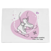 Creëer Je eigen sterrenijs Schaatsen Roze Kerst Groot Cadeauzakje (Voorkant)
