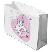Creëer Je eigen sterrenijs Schaatsen Roze Kerst Groot Cadeauzakje (Achterkant Gekanteld)