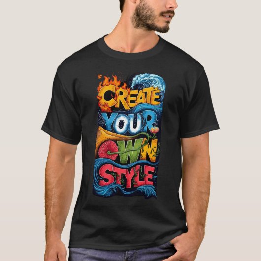 Creëer Je Eigen Stijl T-shirt (Voorkant)