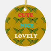 Creëer je eigen stomme vlinder keramisch ornament (Voorkant)