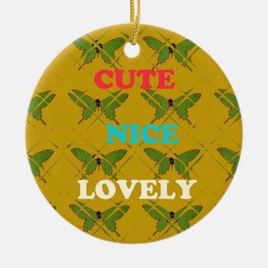 Creëer je eigen stomme  vlinder keramisch ornament (Voorkant)